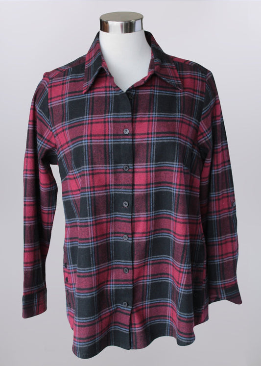 Red & Black Plaid Button Up by KerenHart