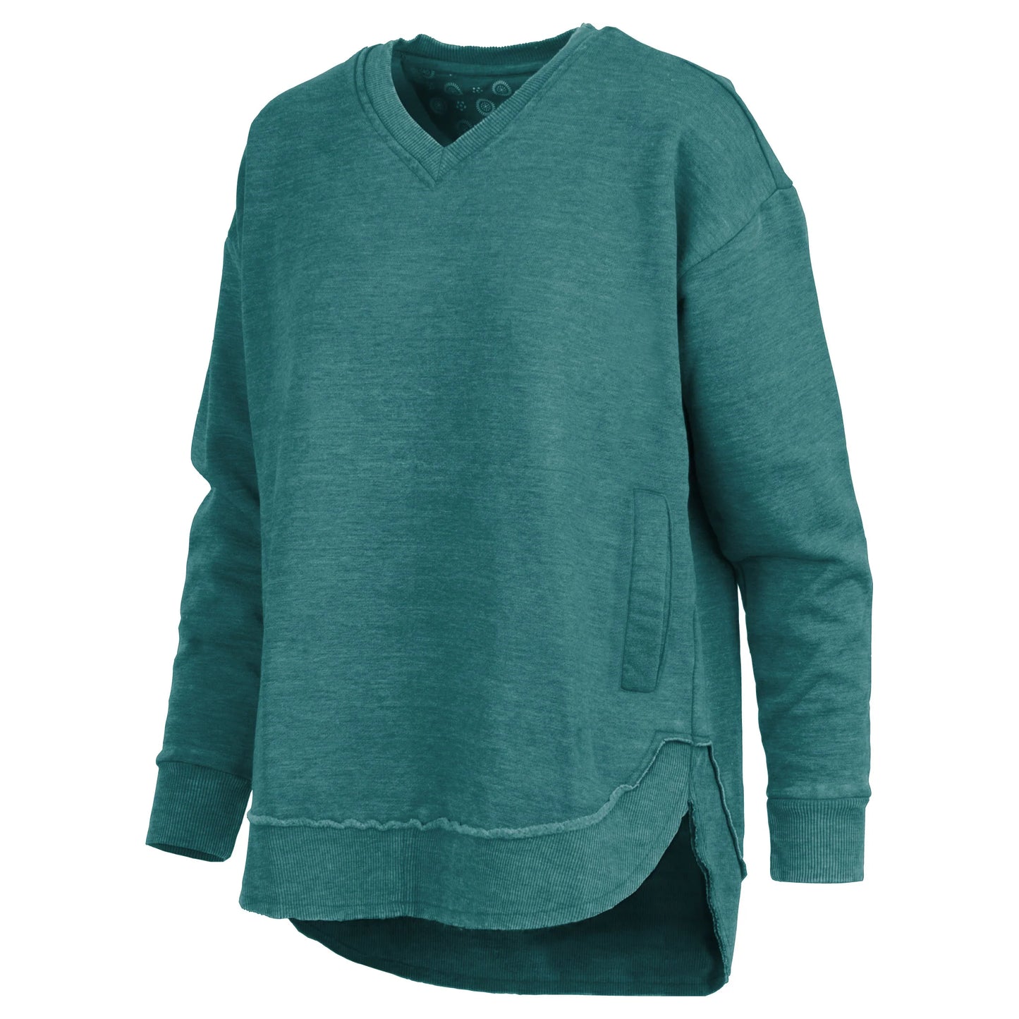 East Hall Melange V-Neck Pocketed Poncho Fleece by Royce Brand