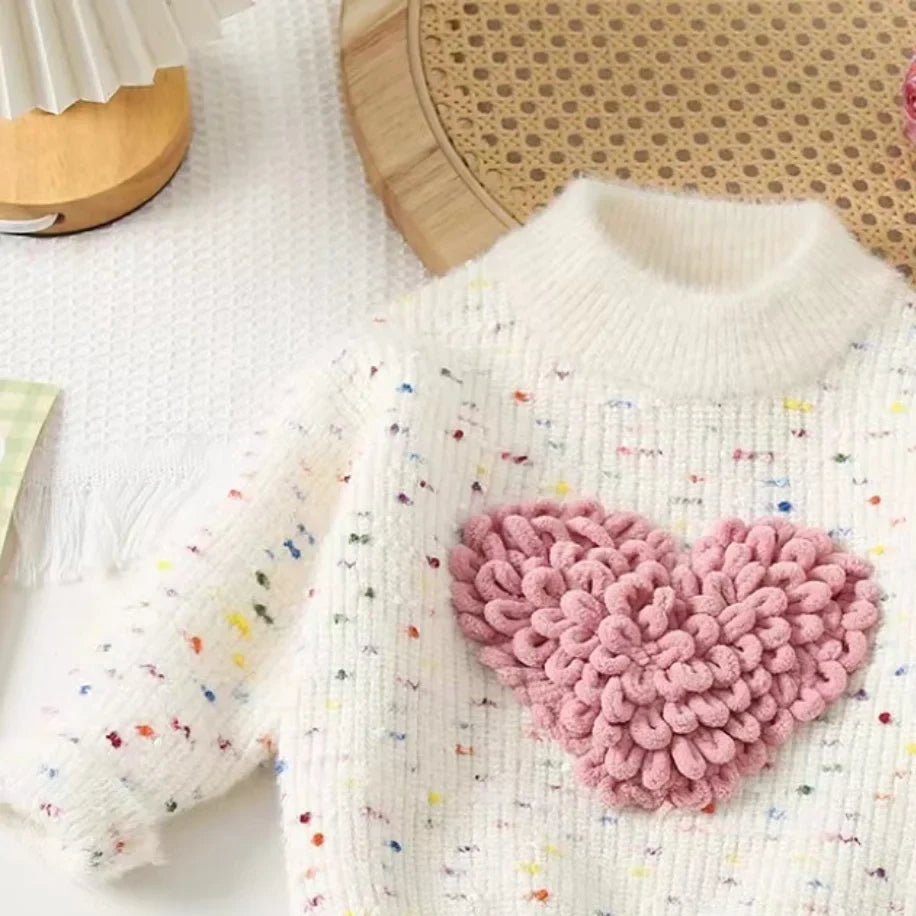 Thread Heart Knitted Sweater