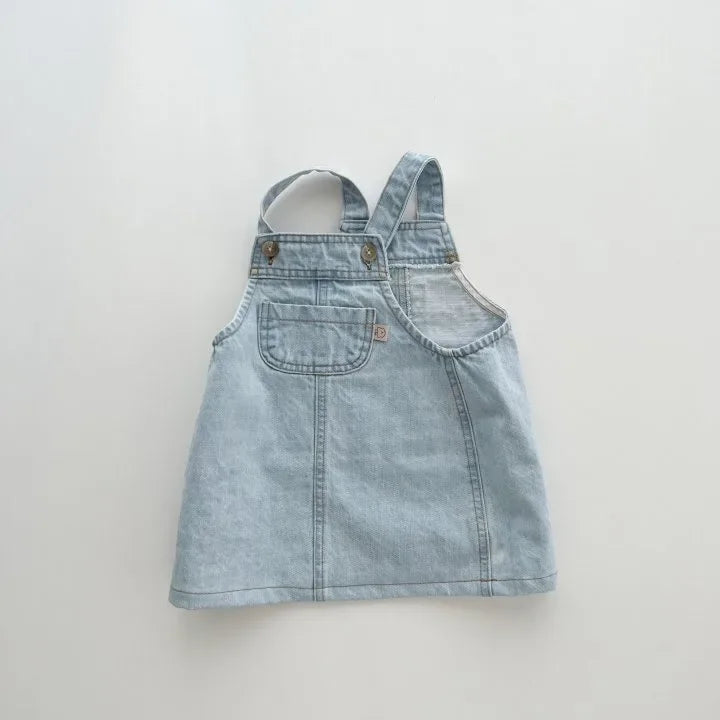 Denim Suspender Dress