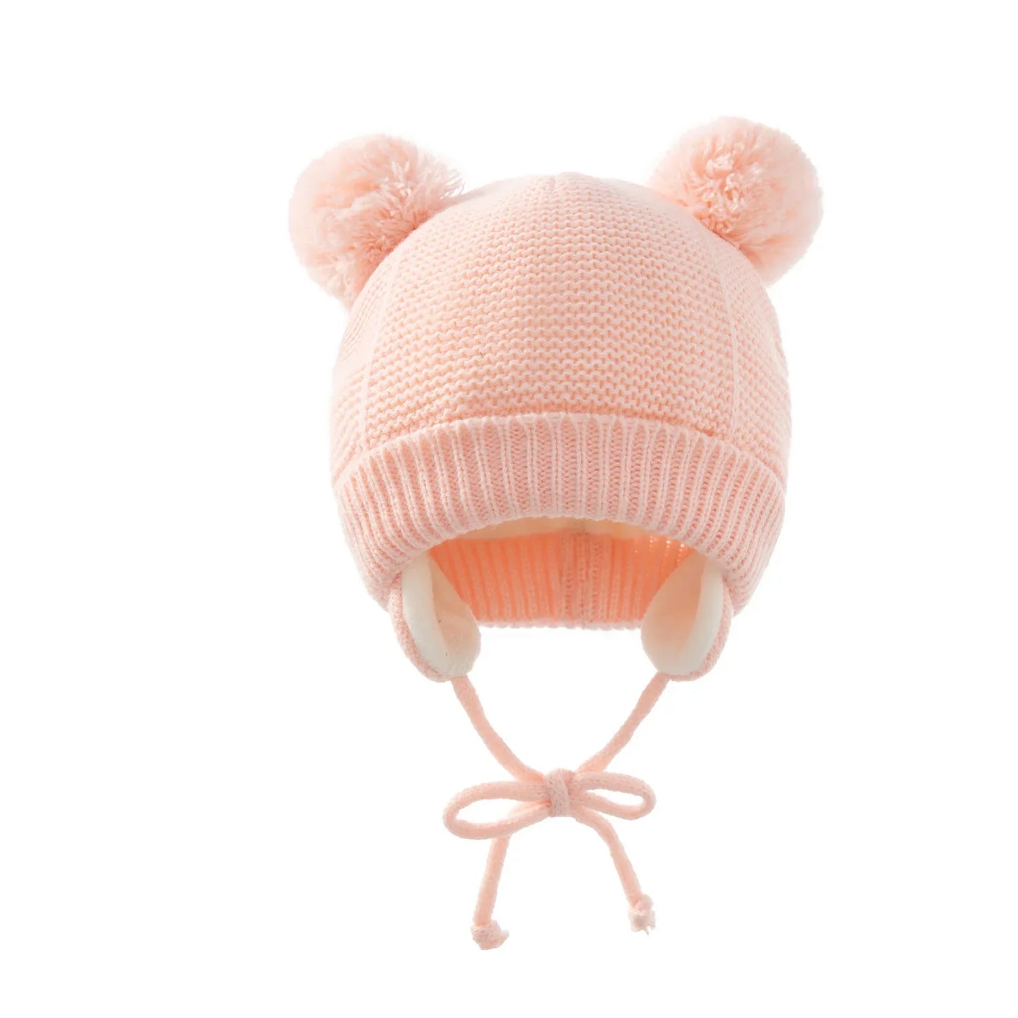 Knitted Pom Pom Winter Hat