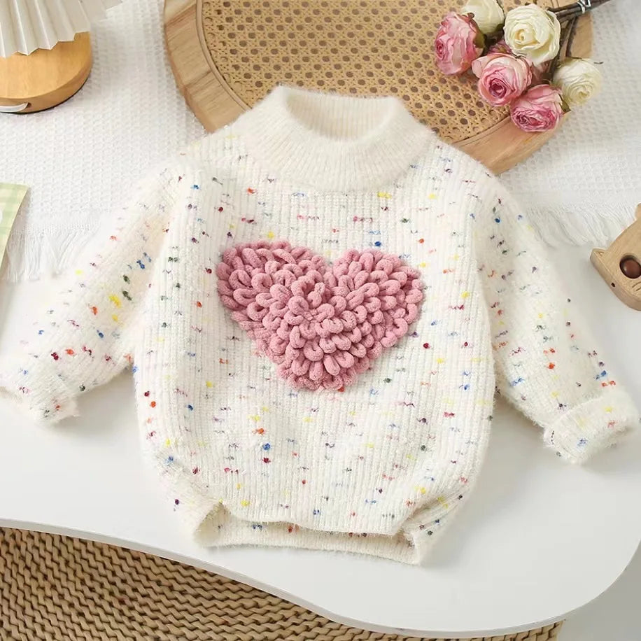 Thread Heart Knitted Sweater