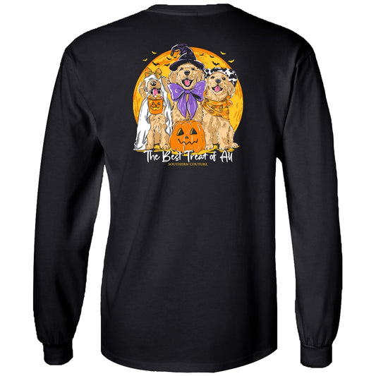 The Best Treat of All on Black Southern Couture Classic Long Sleeve Tee