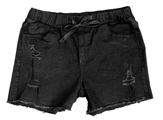 Cut Off Shorts - Black - Southern Couture