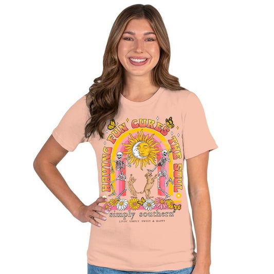 Fun-Lotus - Short Sleeve Tee - #SIMPLYSOUTHERN