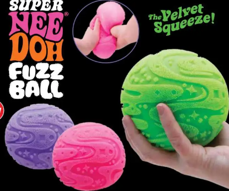 SUPER FUZZ BALL NEEDOH - The Velvet Squeeze! Each Sold Separate   ***PREORDER***
