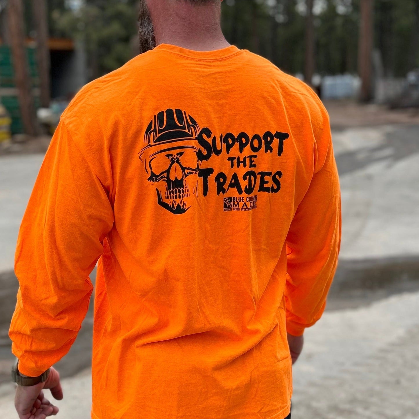 High Viz Support the Trades - Safety Orange Tee