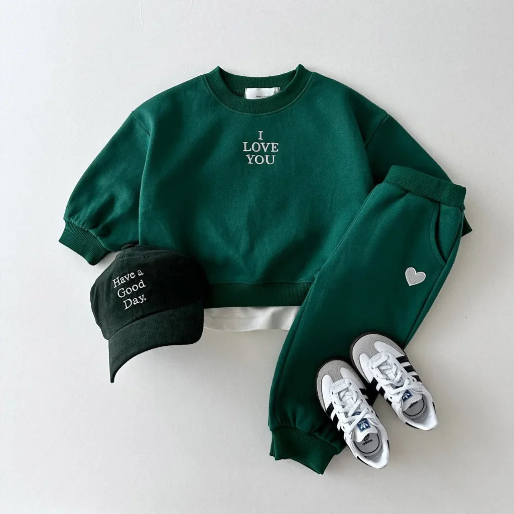 I love you Jogger Set