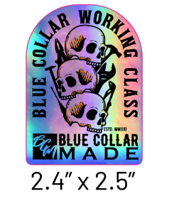 Blue Collar Working Class Sticker