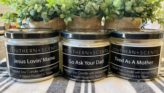 9oz Soy Based Wood Wick Candles - Mom Edition