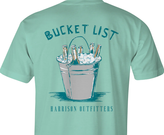 Bucket List- Island Reef - Comfort Color - Harrison Outfitters Short Sleeve Tee