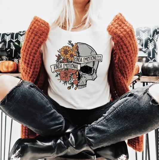 Kinda Emotional Kinda Emotionless Short Sleeve Tee