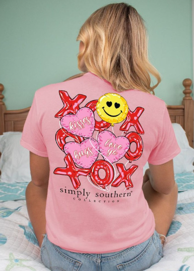 VALENTINE BALLOONS - Short Sleeve Tee - #SIMPLYSOUTHERN