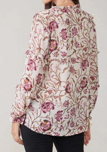 Avaline Blouse Harbor River Jacobean by Spartina 449