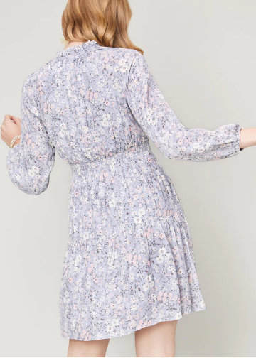 Kyrsten Smocked Waist Dress Parade Ditsy Floral by Spartina 449
