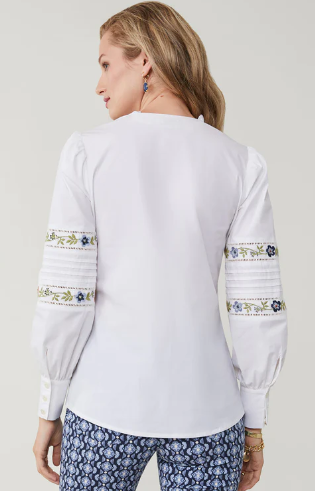 Nila Blouse Gardenia by Spartina 449