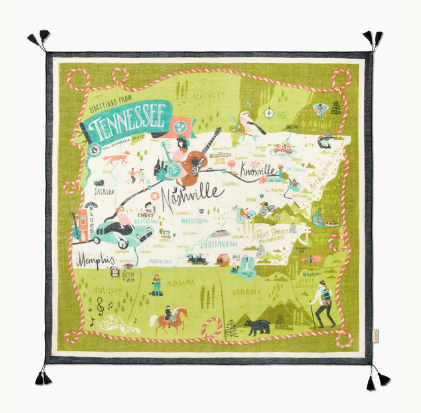 Square Scarf Tennessee By Spartina 449
