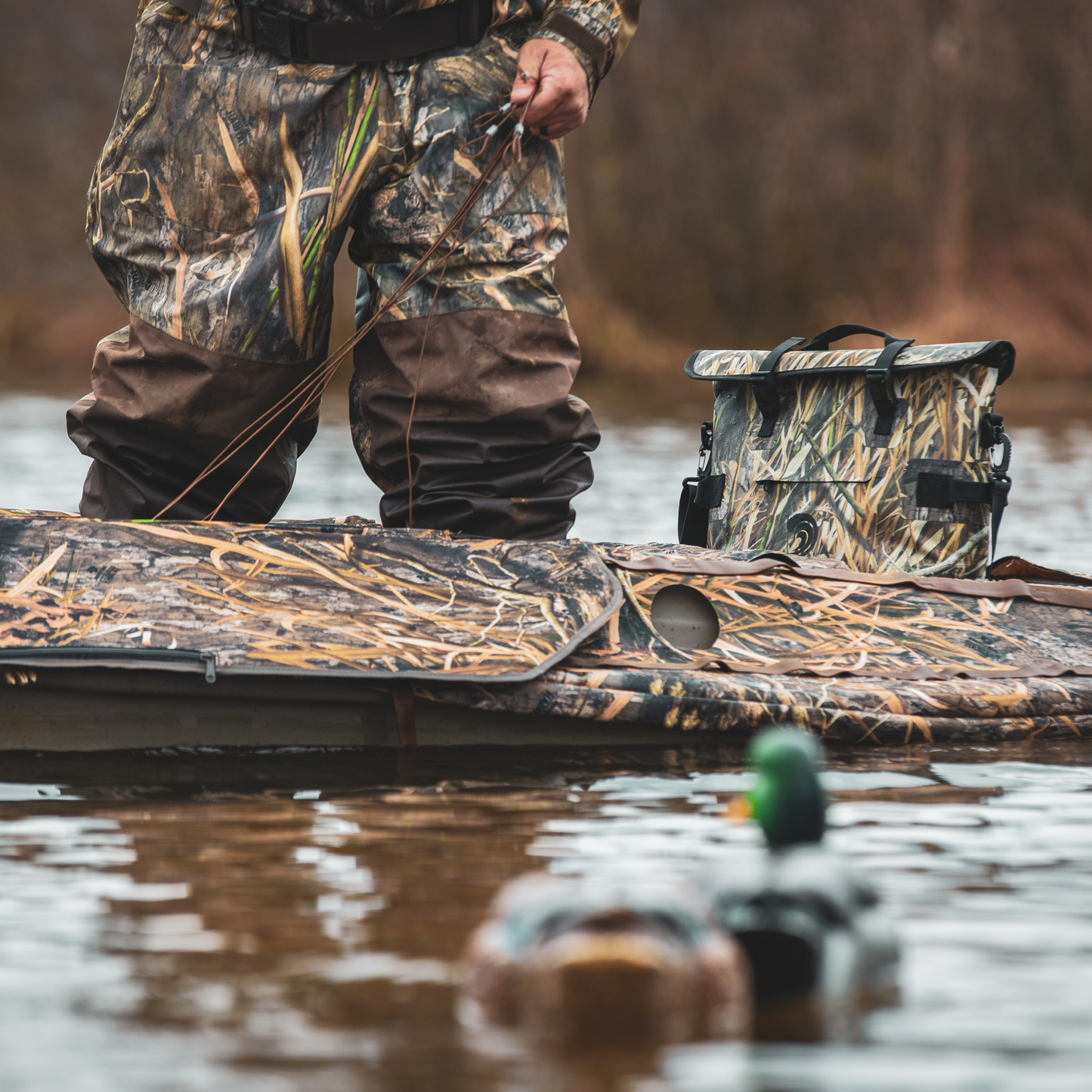 Mossy Oak - Auto-Sealing, Waterproof, Floating, Scent Proof Day-Pack Cooler by Dry Pocket Apparel