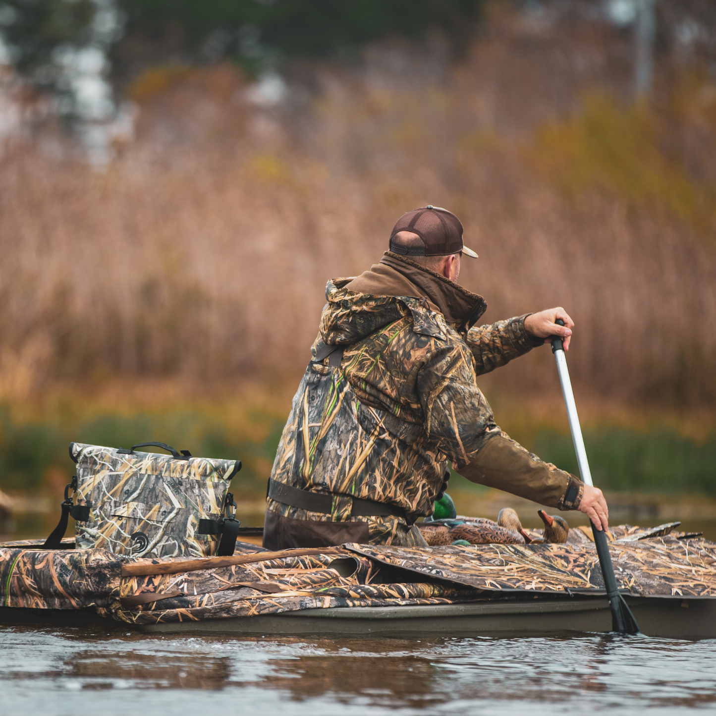 Mossy Oak - Auto-Sealing, Waterproof, Floating, Scent Proof Day-Pack Cooler by Dry Pocket Apparel