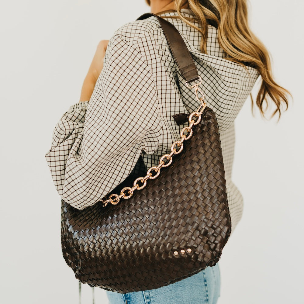Sienna Slouchy Woven Shoulder Bag