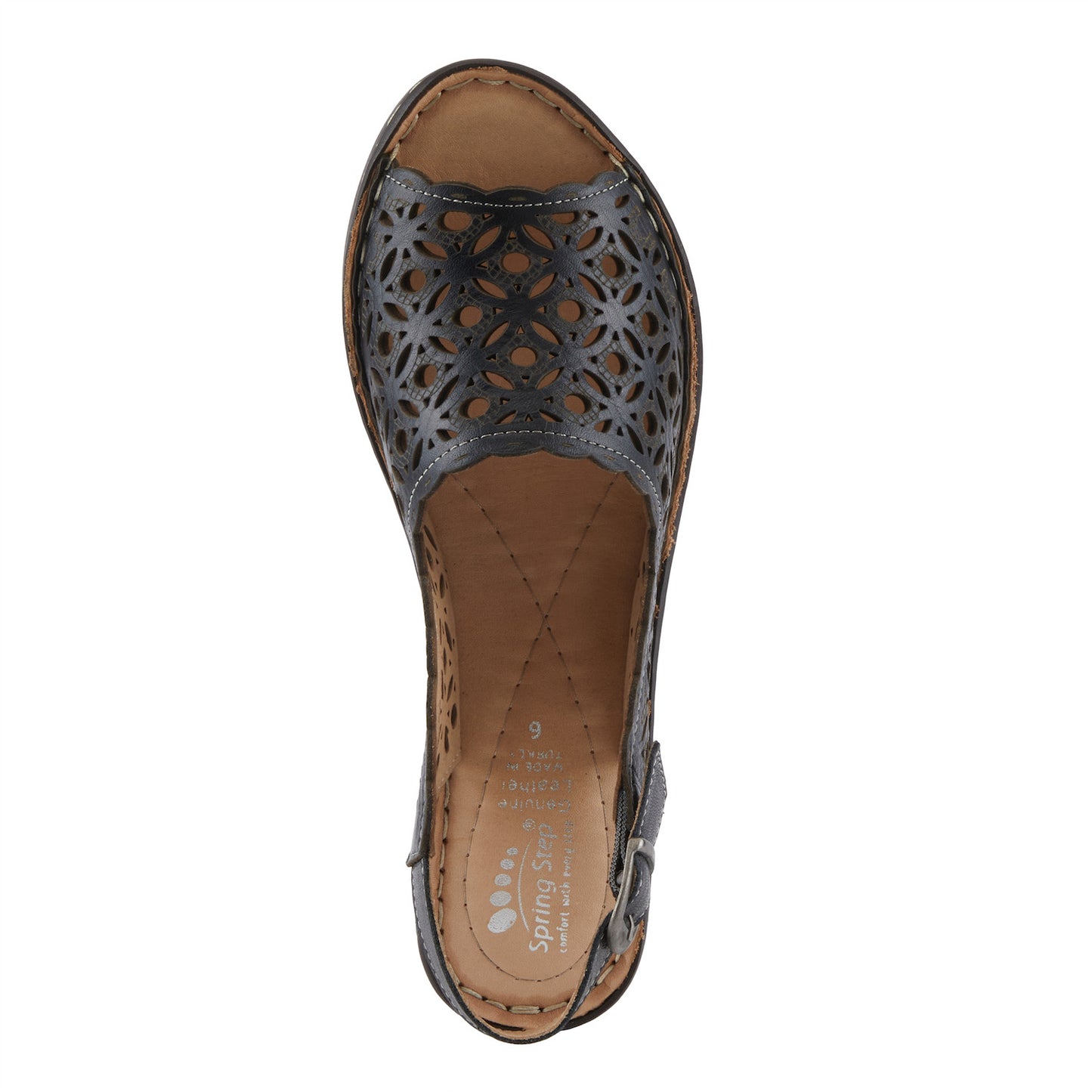 Belizana European Premium Leather Slingback Sandal Spring Step Styl