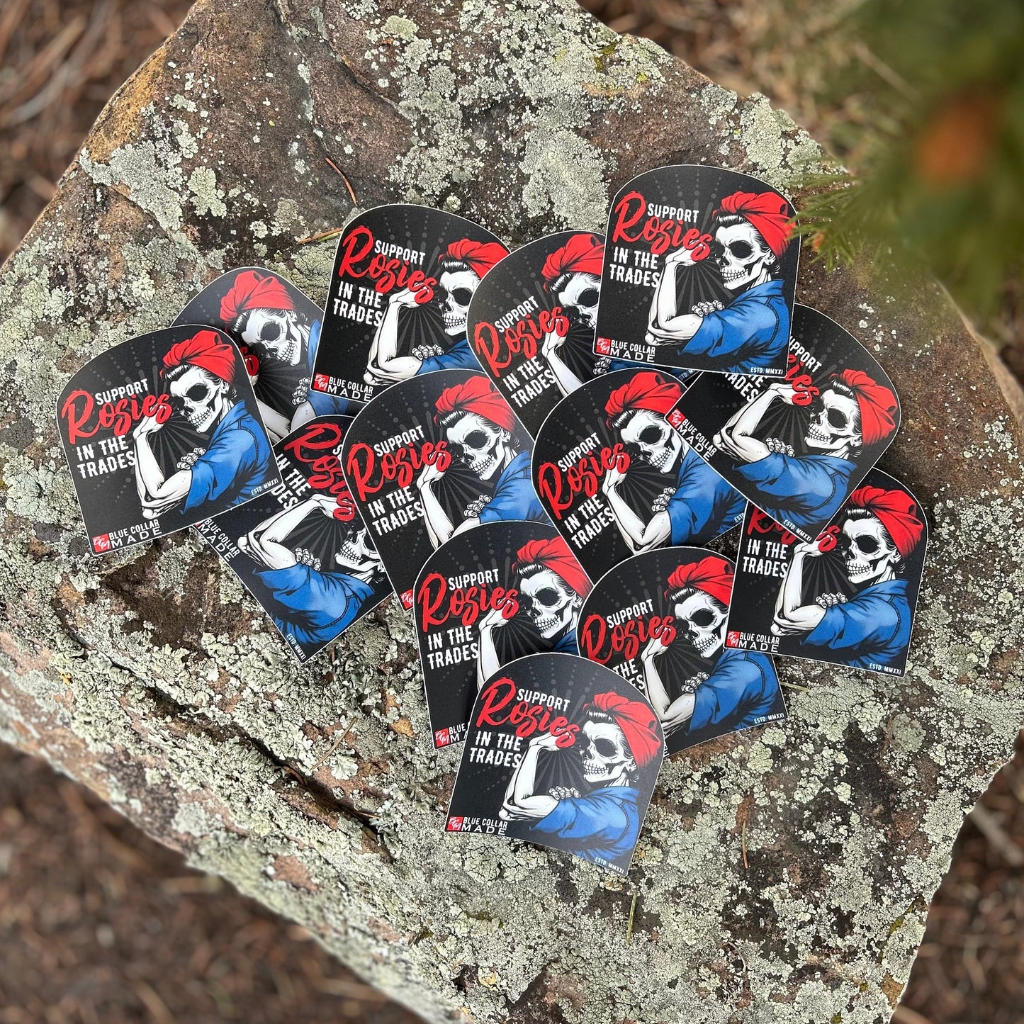 Blue Collar Rosie Sticker