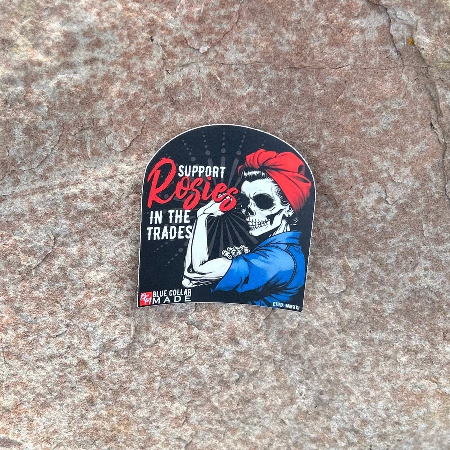Blue Collar Rosie Sticker