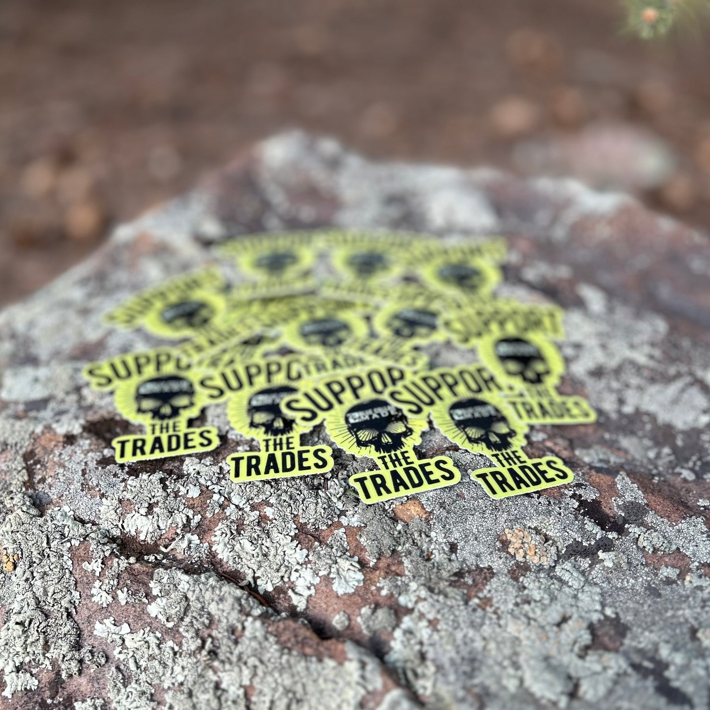 Glow in the Dark Support the Trades Sticker