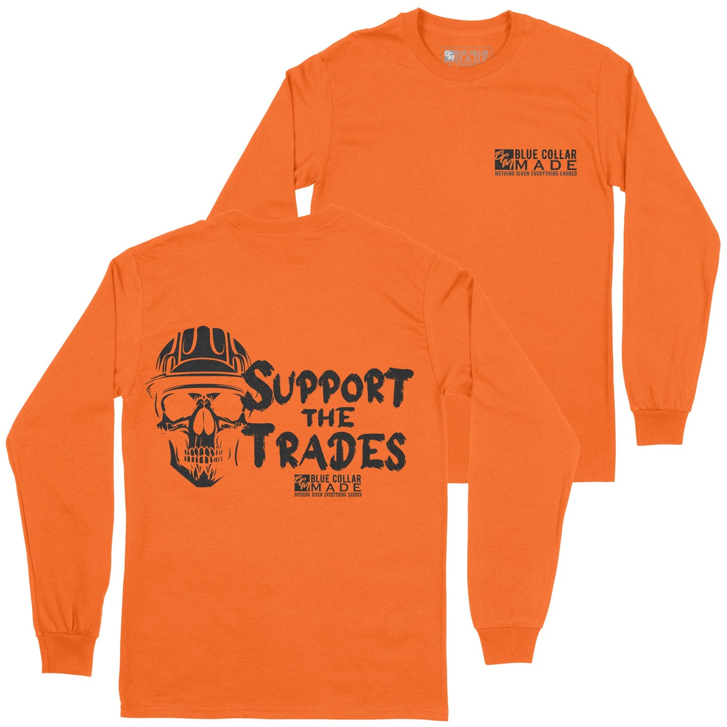 High Viz Support the Trades - Safety Orange Tee