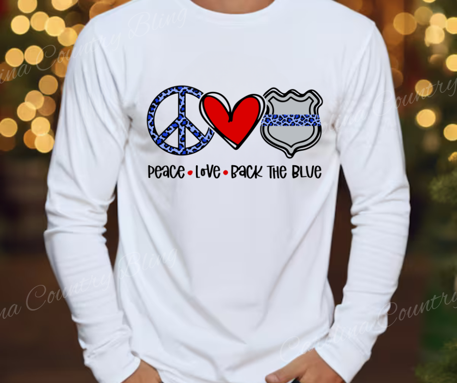 Peace Love Back the Blue – Multi