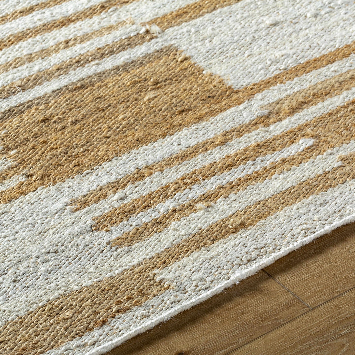 Thyra Broken-Striped Jute Rug