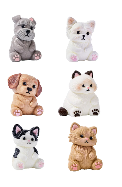 Taba Squishy - Dogs & Cats Collection -  Each Sold Separate