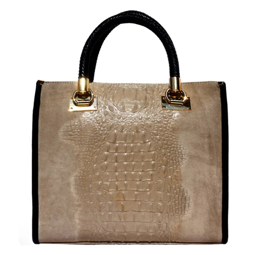 Open Tote Leather Bag