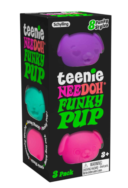 Teenie NeeDoh Funky Pup - 3 Pack