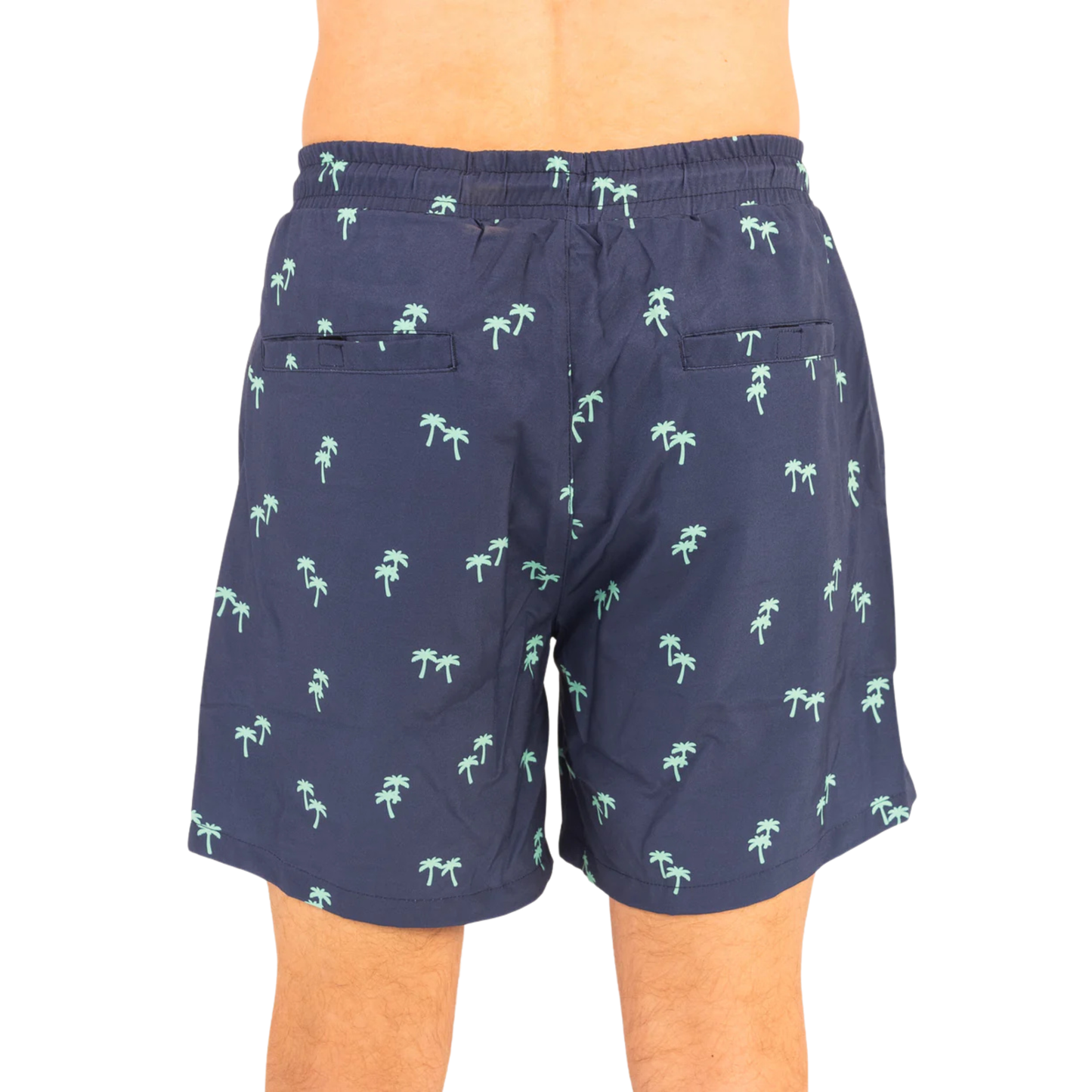 Tropical Trees - Waterproof Pocket Swim Shorts - Athletic Liner by Dry Pocket Apparel