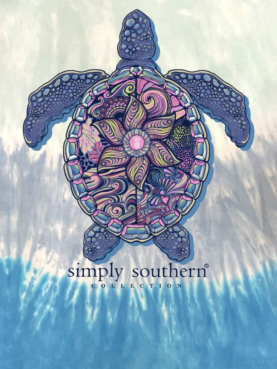 Turtle Tracking Tee TRACK-SS-MNDLTRTL-CLOUD- TIE-DYE Short Sleeve Tee - #SIMPLYSOUTHERN