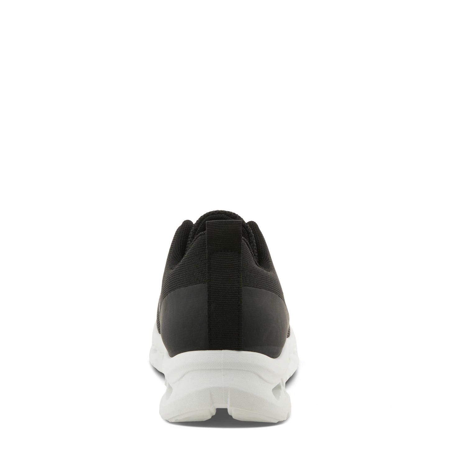 RUSHING Black athleisure lace-up sneakers by Flexus