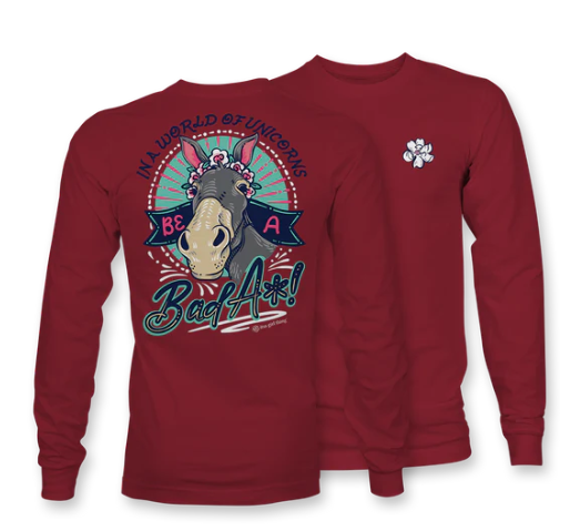Unicorn Bad A**  ITSA GIRL THING Long Sleeve Tee