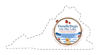 VA Shaped Buggs Island Lake Clarksville, VA DoodleBug's Magnet