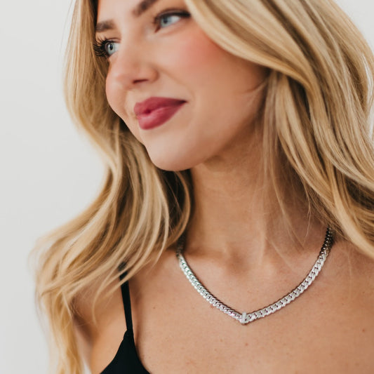 Victoria Diamond V Necklace - WATERPROOF