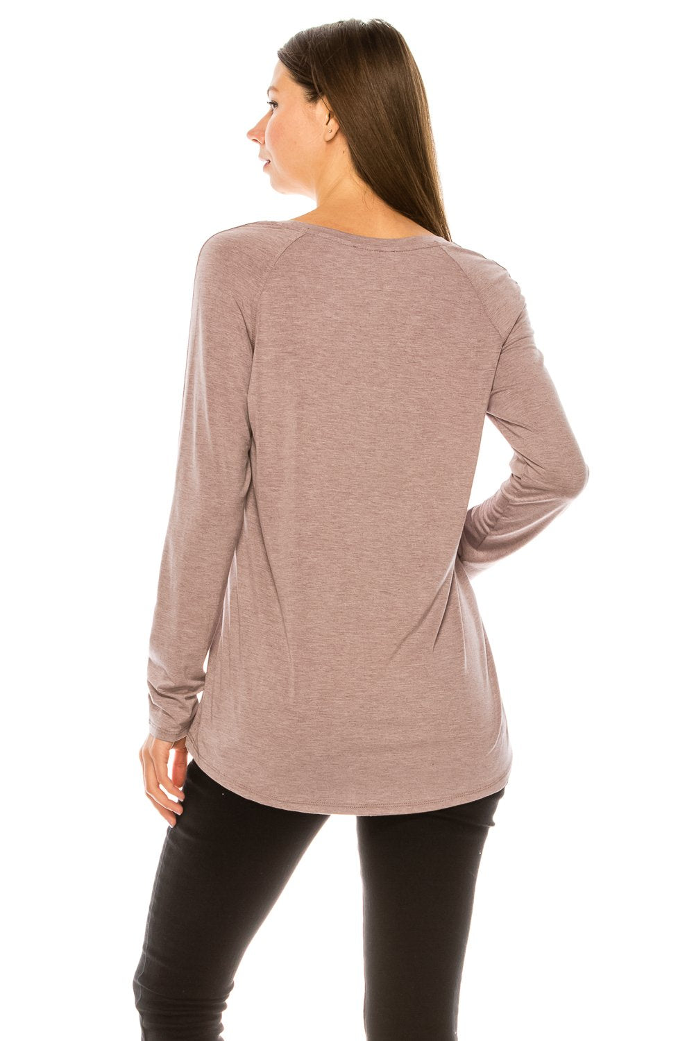 Knit Top in Crew & V-Neck