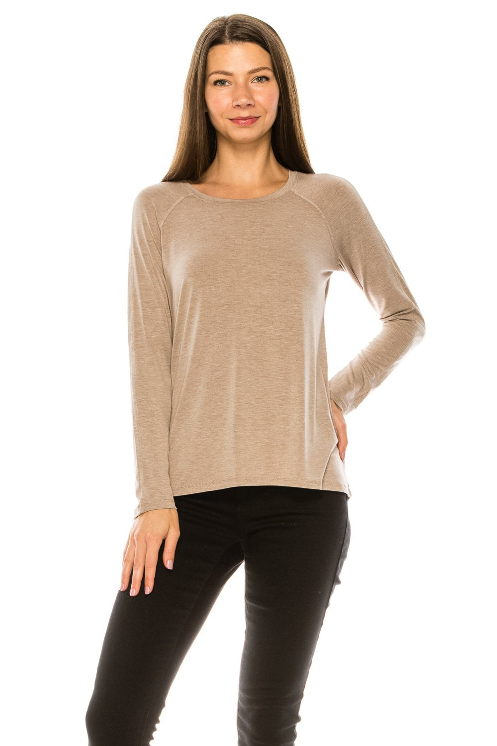 Knit Top in Crew & V-Neck
