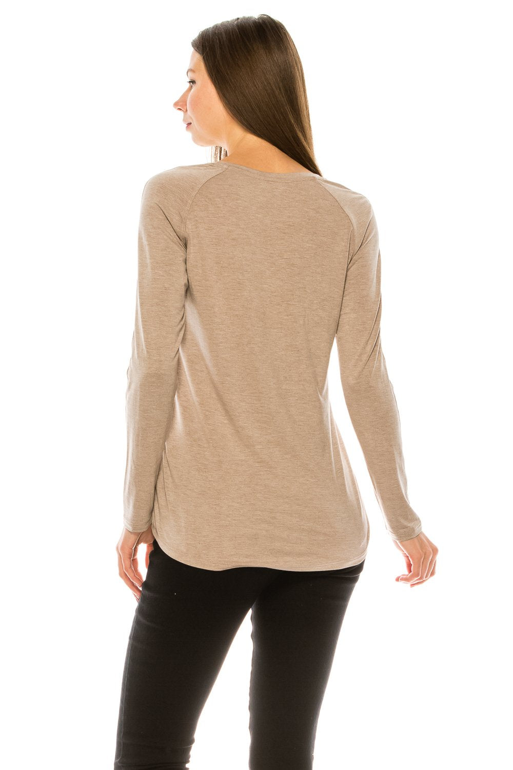 Knit Top in Crew & V-Neck