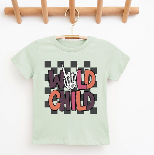 Wild Child Mauves Youth & Toddler Graphic Tee - Honeydew