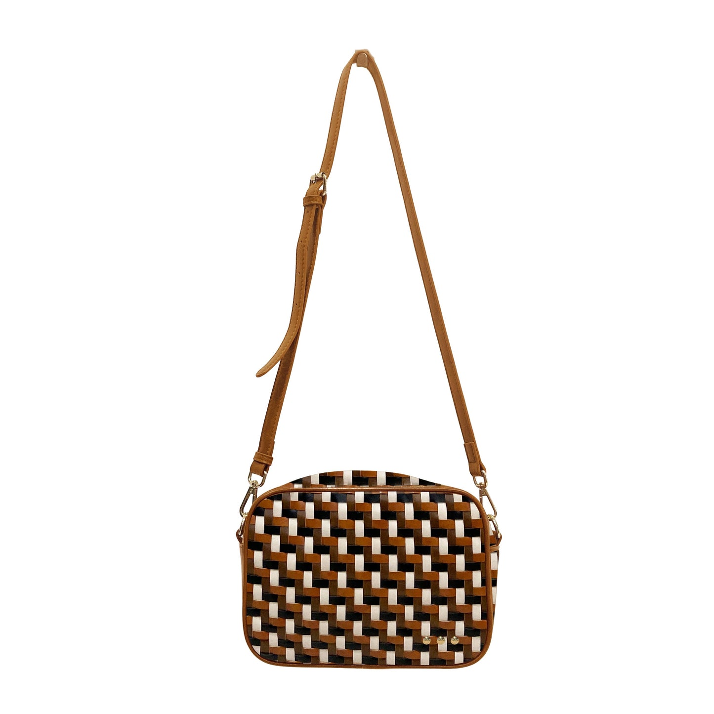 Woven Willow Camera Crossbody Bag