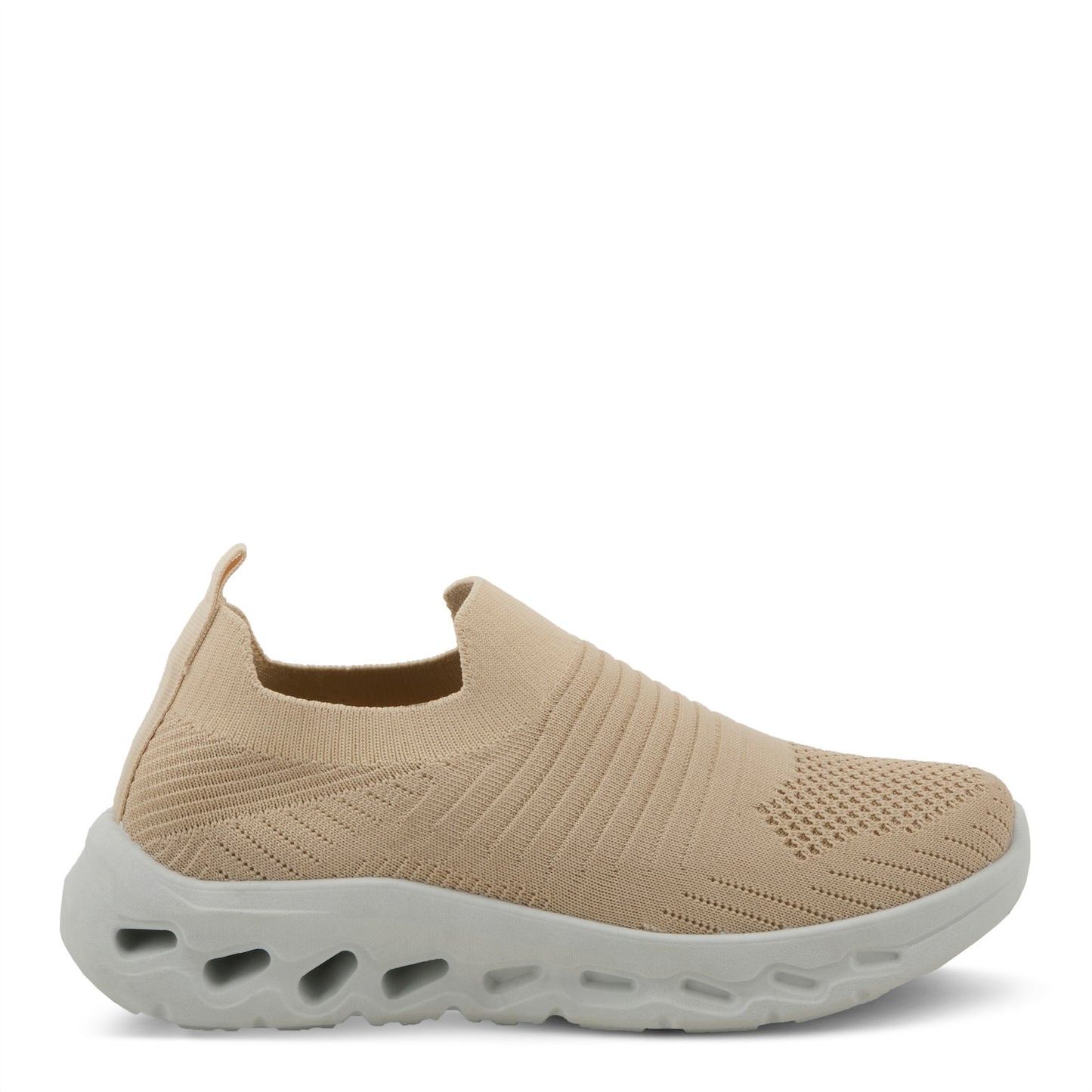 SCRUGGS Beige mesh slip-on sneaker by Flexus