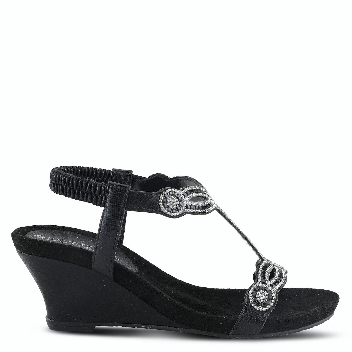 Shining Black Sandal by Patrizia