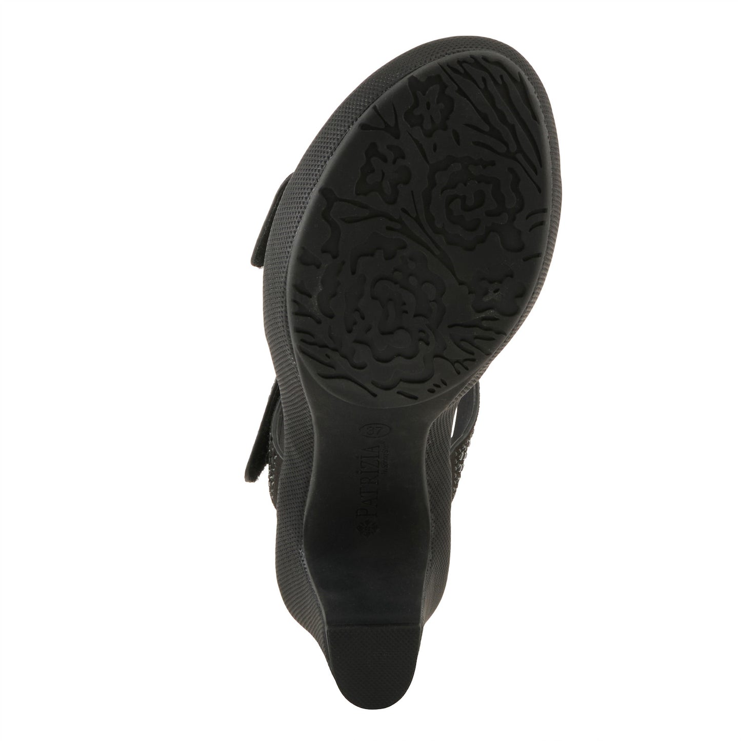 Shine Black Sandal Patrizia by Spring Step