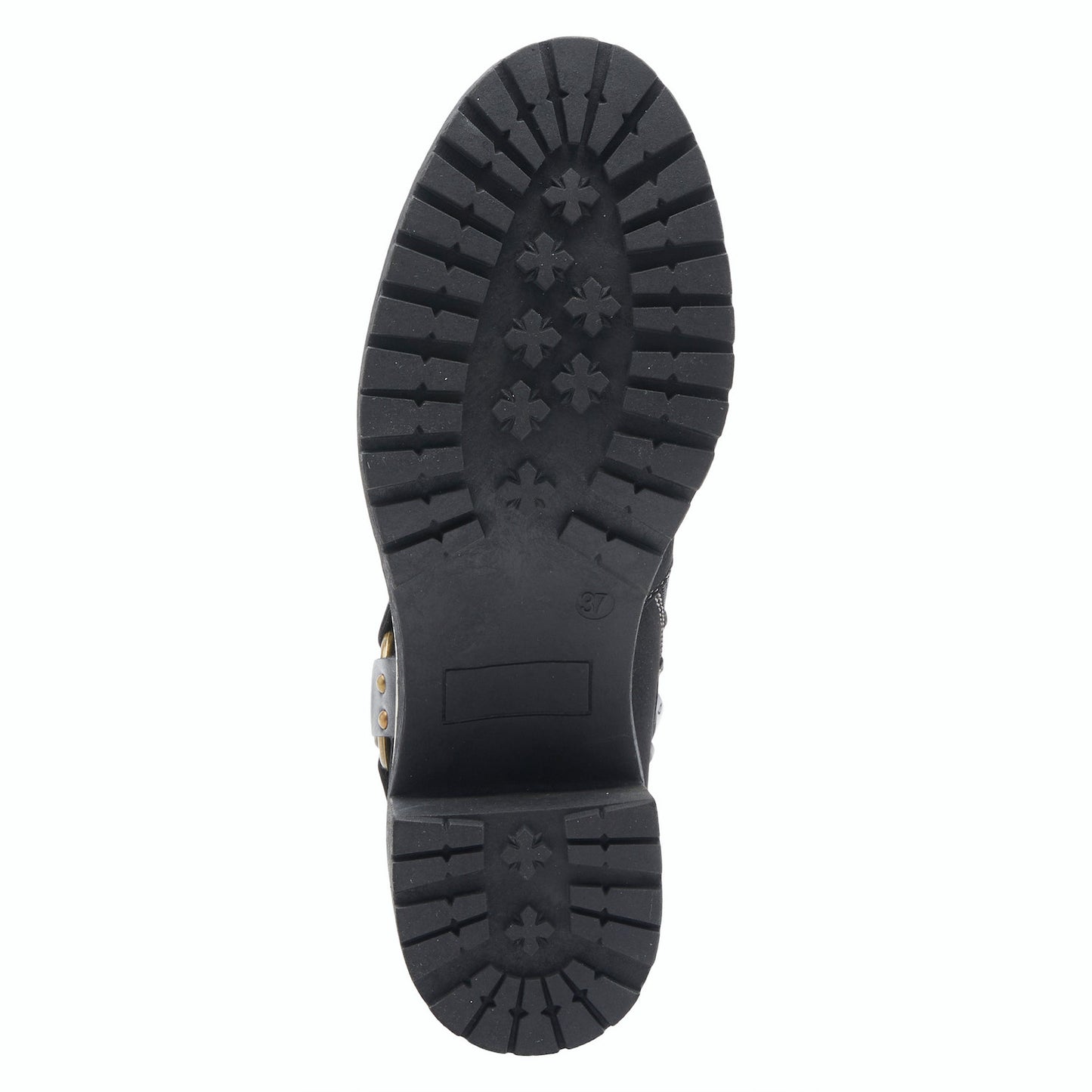 Firewood Black Lug Sole Bootie By Patrizia