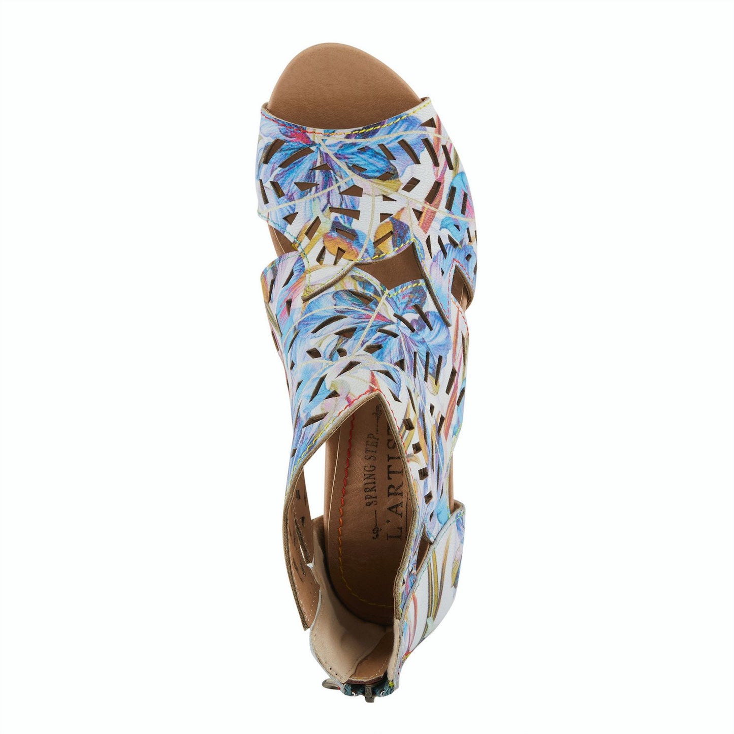 ICON Blue Multi Heel Sandals by L'Artiste